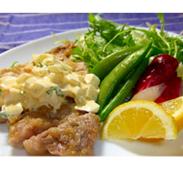 カナダポークのジューシーソテー タルタルソース