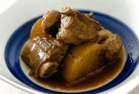 カナダポークのスペアリブと大根のうま煮