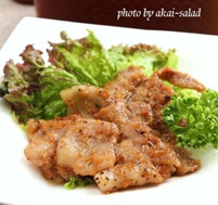 メープル味噌でカナダポークの生姜焼